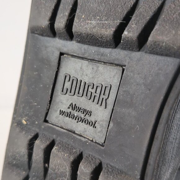 Cougar Vito-L Leather Boots Black Booties  8 Waterproof Side Zip Mid Calf Winter - Picture 16 of 16